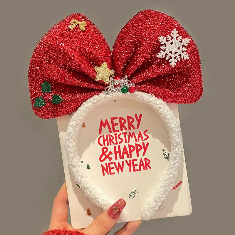 Christmas Cartoon Style Unisex Santa Claus Handmade Antlers Headdress