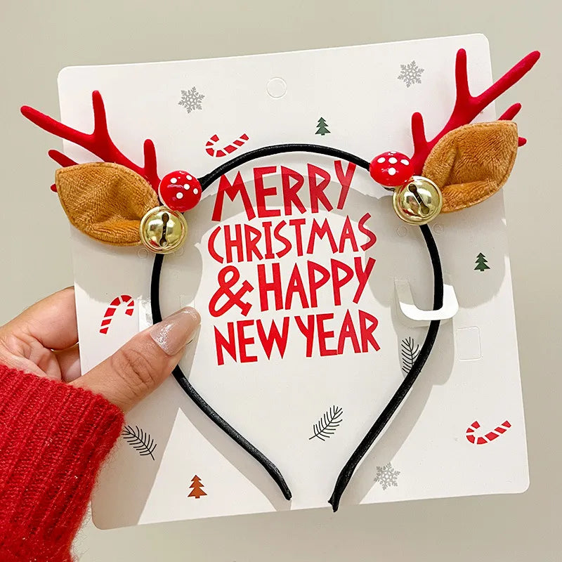 Christmas Cartoon Style Unisex Santa Claus Handmade Antlers Headdress