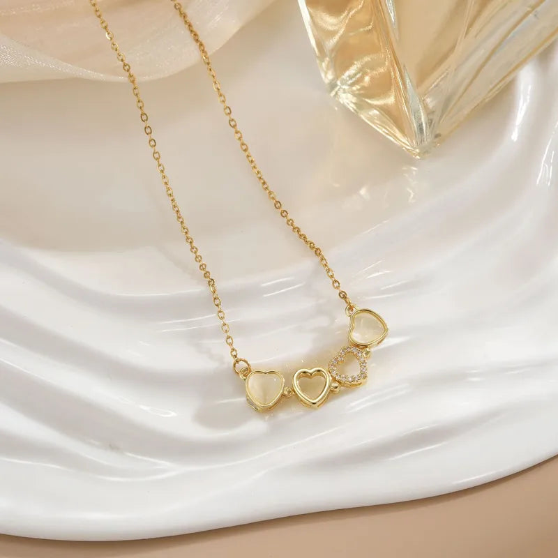 Luxurious Titanium Steel Necklace Women's Fashionable Non-Fading Unique Design Versatile Pendant Simple Clavicle Chain Jewelry