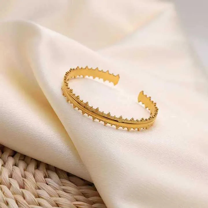 Titanium Steel C-Shaped Bracelet Adjustable Open Ring Women's Stainless Steel Bracelet Simple Versatile Vintage Style