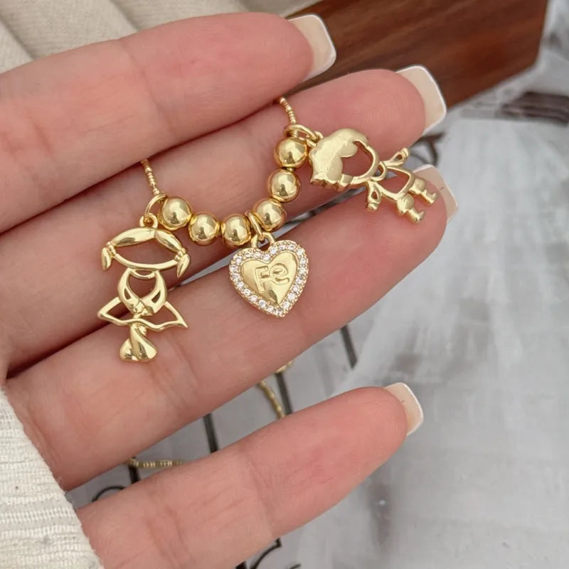 Wholesale Jewelry Modern Style Simple Style Solid Color Copper Zircon 18K Gold Plated Plating Inlay Slider Chain Pendant Necklace