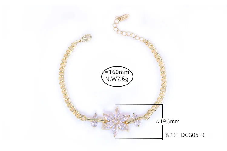 Xingyu New Style Butterfly Knot Bracelet 3D Effect Elegant Zirconia Dainty Fashionable Versatile High-End Feeling
