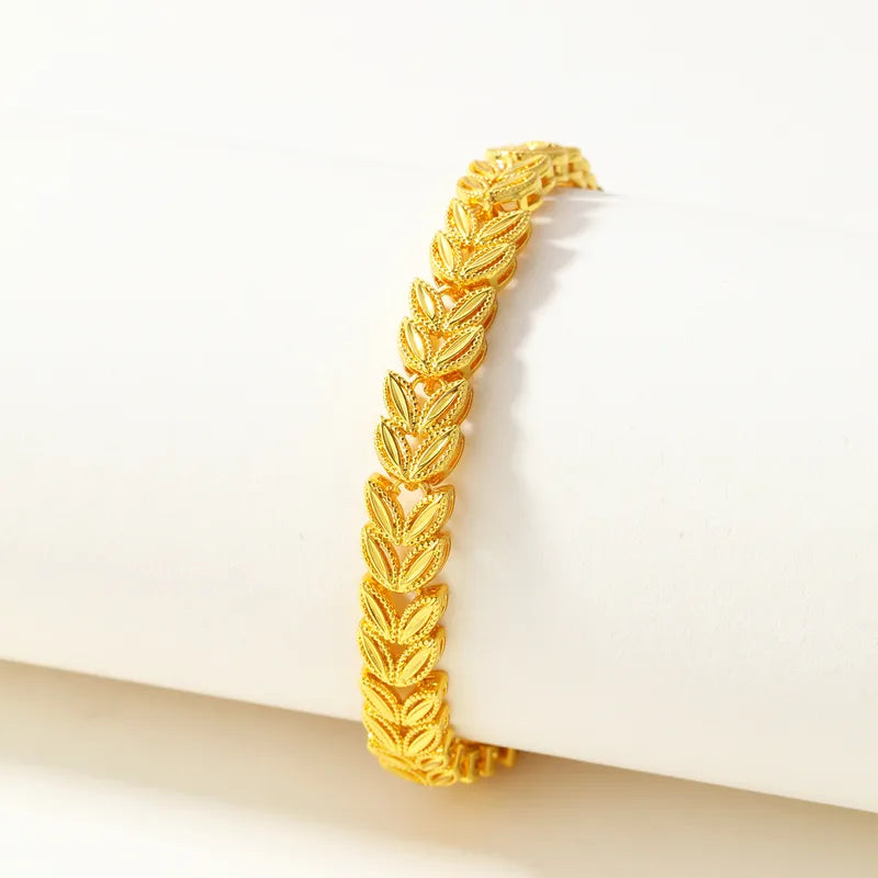 1pc Vintage Elegant Wheat Ear Bracelet, Middle Eastern Special, Suitable For Daily Wear At Parties And Banquets, Holiday Gift