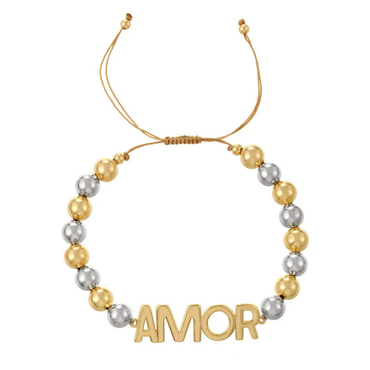 Beach Theme Letter Pearl Bracelet Women Elegant Personality Large And Small Pearls Full Of Diamonds Necklace And Bracelet