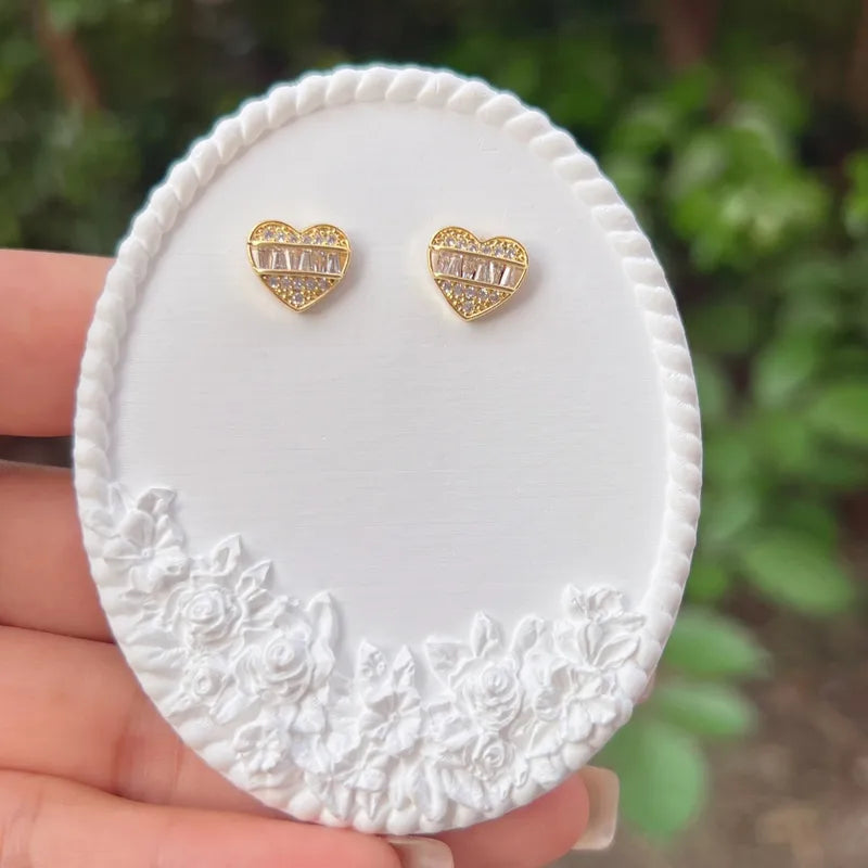 Elegant Fashion Pearl Flower Stud Earrings Copper Plated 18K Gold Embedded Zirconia Luxury Ladies Jewelry Accessories