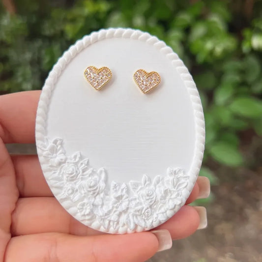 Elegant Fashion Pearl Flower Stud Earrings Copper Plated 18K Gold Embedded Zirconia Luxury Ladies Jewelry Accessories