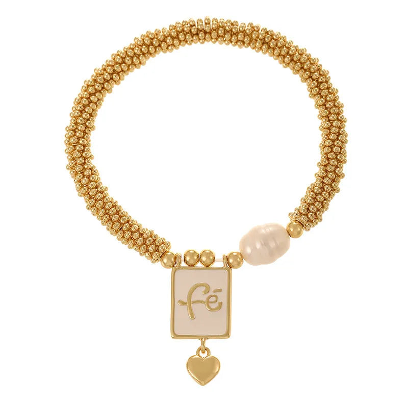 Fashionable Butterfly Pendant Necklace Pearl Imitation Metal Copper Bead Cross Square Tag Geometric Pattern Daily Wear Women's Jewelry