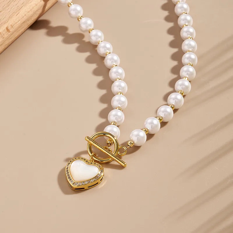 Fashionable Micro-Set Zircon Heart And Star Cherry And Butterfly Knot Necklace Handmade Polished Dipped Oil