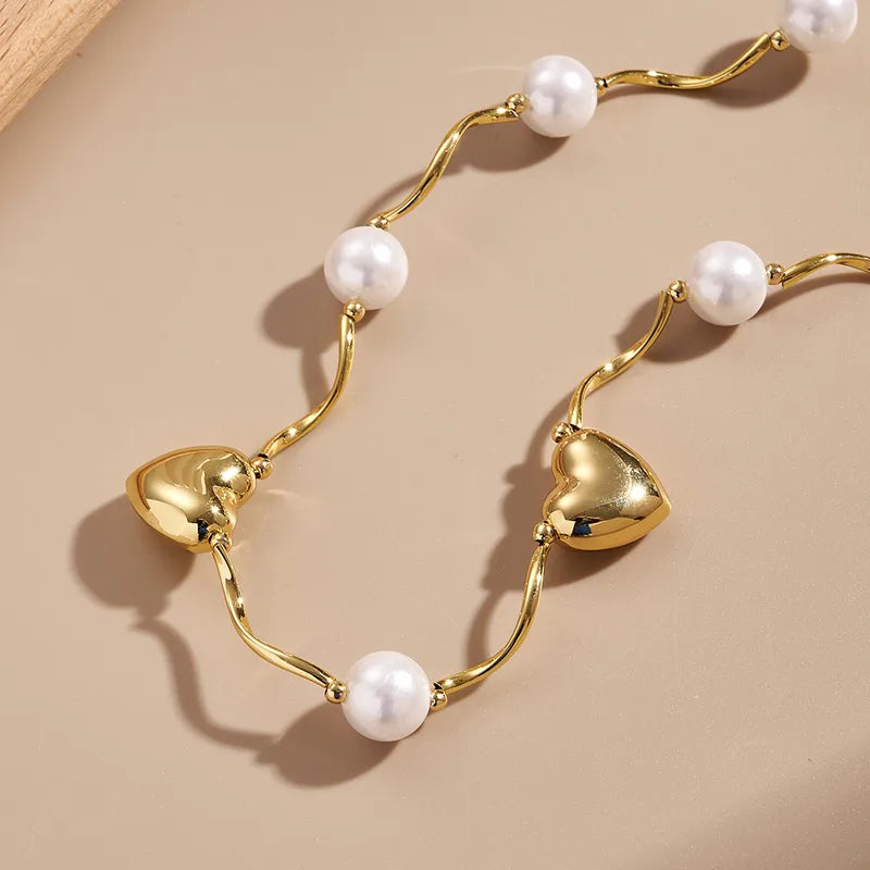 Fashionable Micro-Set Zircon Heart And Star Cherry And Butterfly Knot Necklace Handmade Polished Dipped Oil