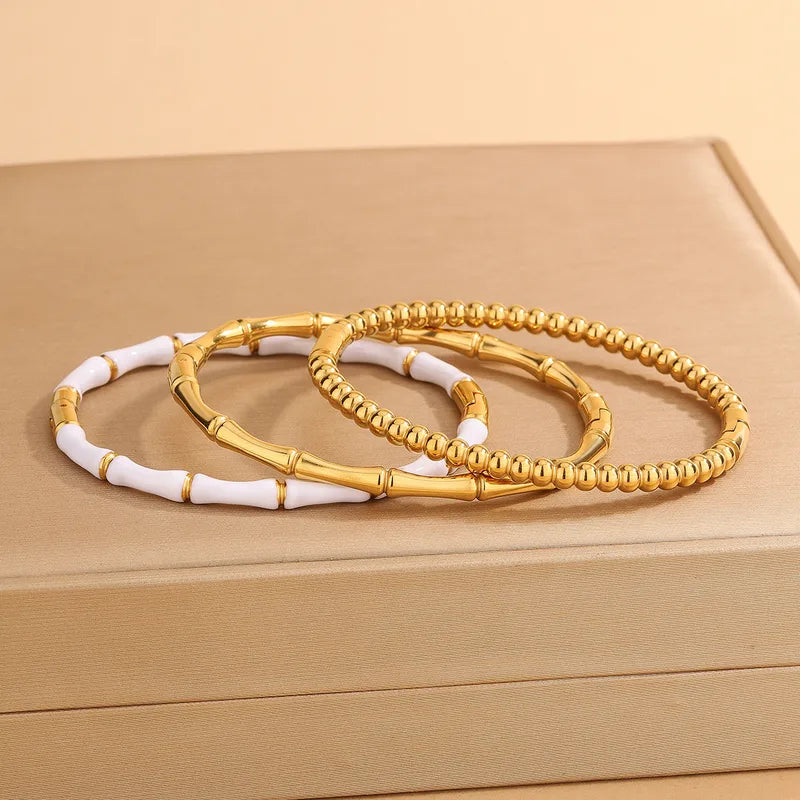 Fashionable Retro Bamboo/Bead Bracelet For Women Suitable For Daily Commuting Or Shopping Street Style Elegant Simple Design