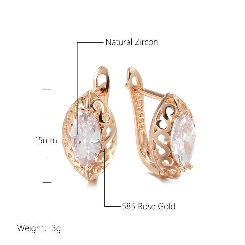 Fashionable Versatile Commute Waterdrop Shaped Irregular Plated Copper Earrings Luxury Feelings Geometric Patterned Stud Earrings