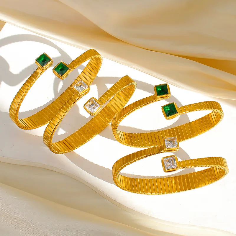 Fine Staggered Zircon Bracelet Fashion Hip-hop Ins Style Wristband Niche Design Jewelry Women's Accessory