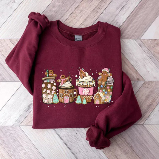 Hoodies & Sweatshirts Long Sleeve Printing Streetwear Halloween Pattern Letter