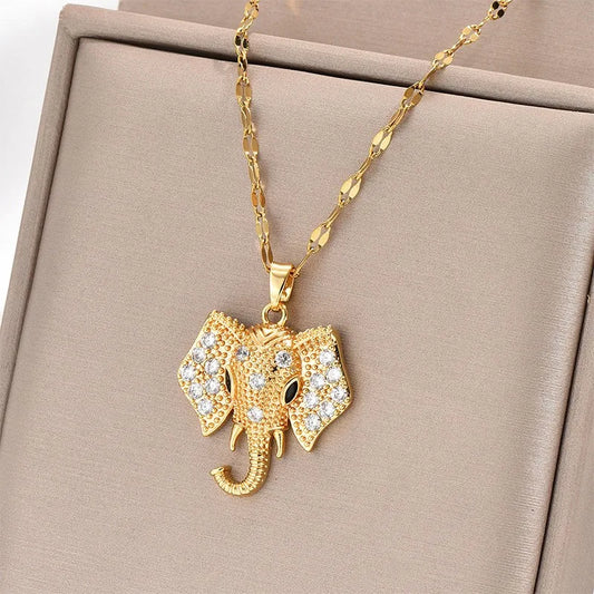 Little Elephant Copper Necklace For Women, Niche Design, High-End Clavicle Chain, New Versatile Jewelry