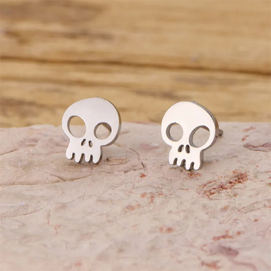 PVD Coated 18K Gold Real Gold Plated Ghost Devil's Eye 304 Stainless Steel Elegant Simple Style Waterproof Non Tarnish Ear Studs