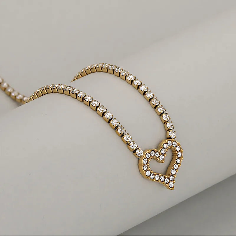 Stainless Steel Claw Chain Necklace Cross Round Heart Shaped Wedding Season Valentine's Day Thanksgiving New Year Jewelry Accessory