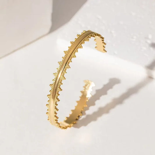 Titanium Steel C-Shaped Bracelet Adjustable Open Ring Women's Stainless Steel Bracelet Simple Versatile Vintage Style