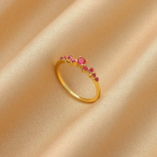 Vintage Natural Stone Open Ring Geometric High-End Design Sensation Light Luxury Versatile Rings For Men And Women