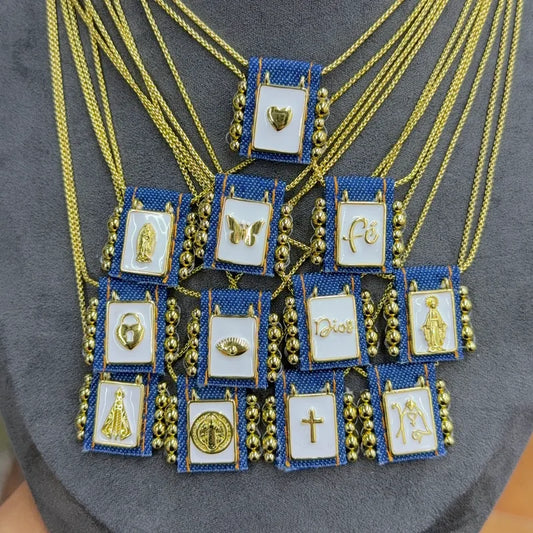 Wholesale Jewelry Casual Vacation Human Heart Shape Butterfly Cloth Copper 18K Gold Plated Polishing Enamel Cable Chain Necklace