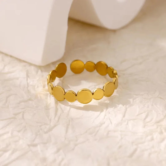 Wholesale Jewelry INS Style Sweet Geometric Flower Bow Knot 304 Stainless Steel Acrylic Pearl Zircon Inlay Open Rings