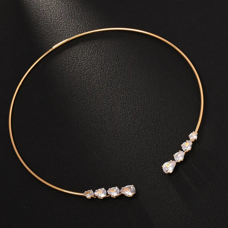 Wholesale Jewelry Retro Geometric Copper Plating Choker